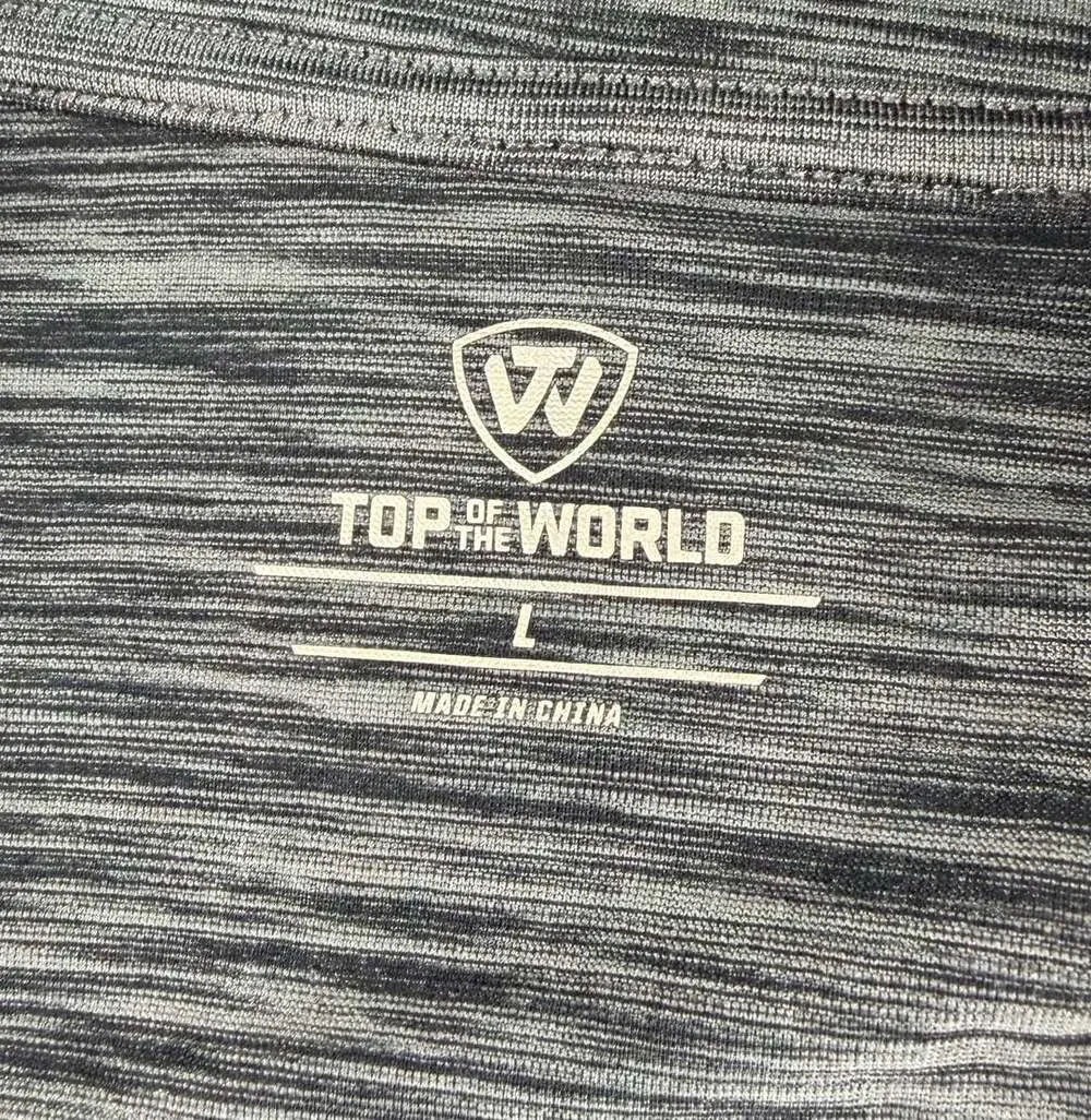 New Kentucky Wildcats Top of the World 1/4 Zip Pullover Mens L Gray NCAA UK